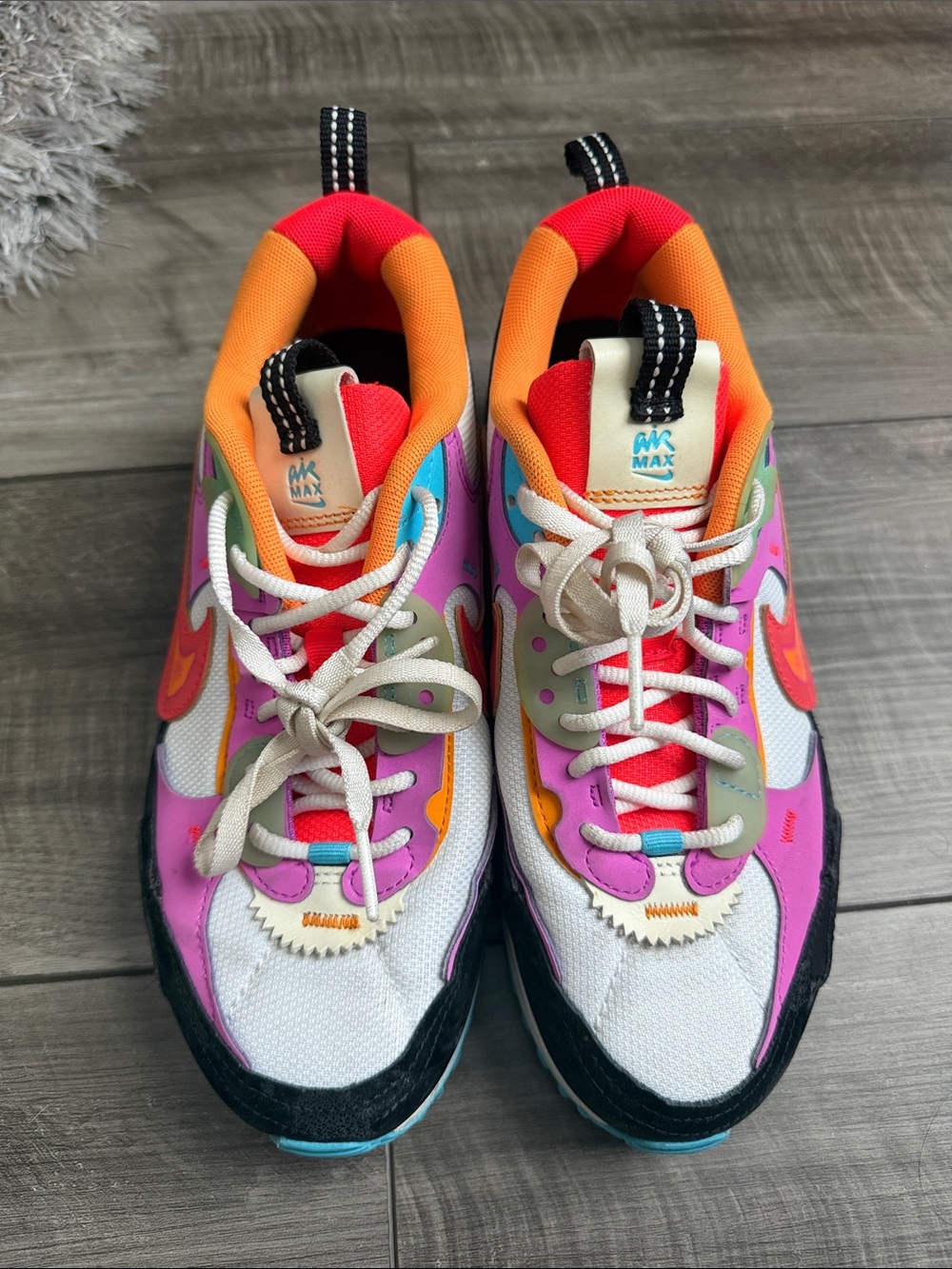 Nike Men's Multicolor Running Sneakers - Pink/Orange/Red/White